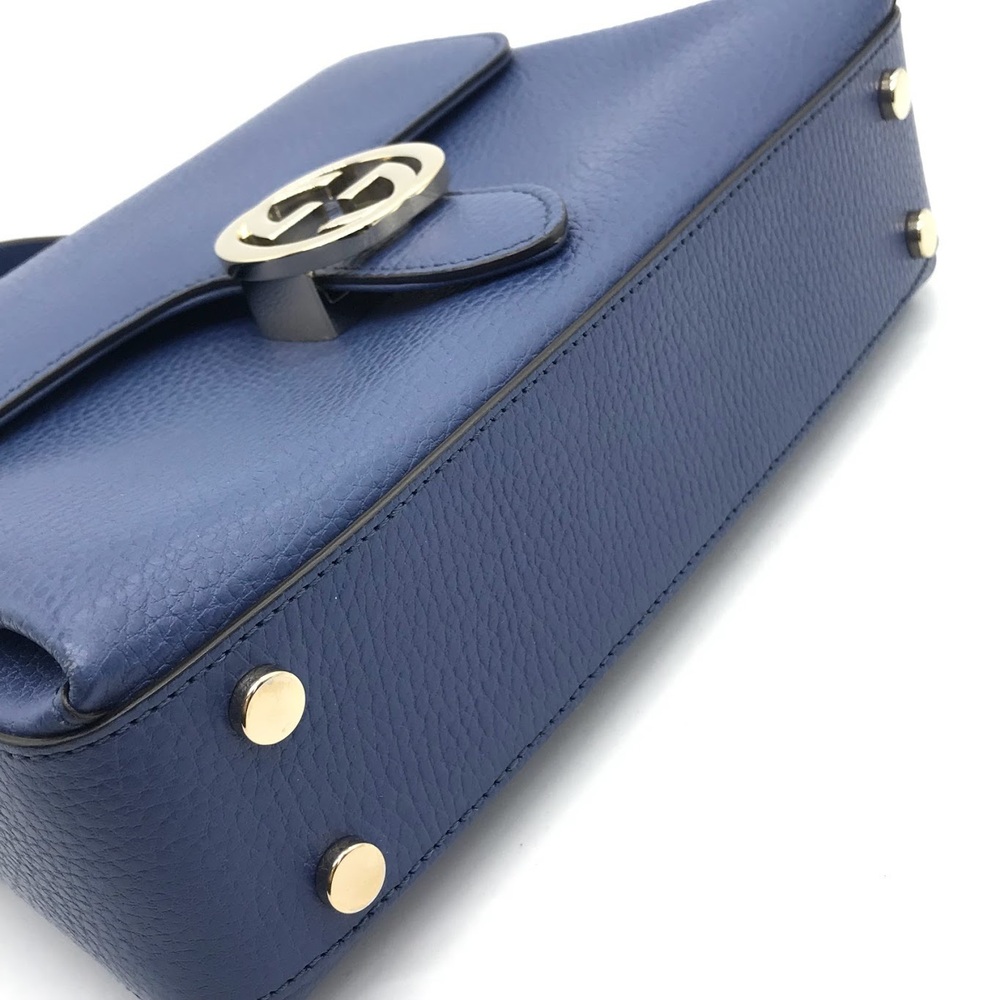 Gucci GG Shoulder Bag Interlocking Chain Blue - Picture 5 of 14